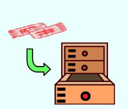 タンスの引き出しにマフラーを入れるイラスト