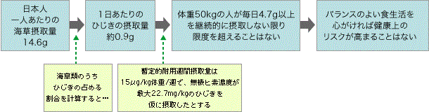厚生労働省が試算した摂取量