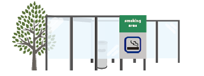 特定屋外喫煙場所の図